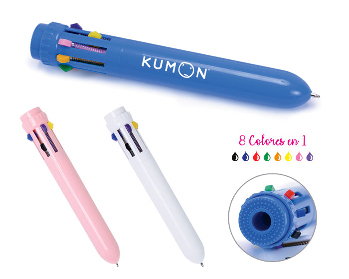 BOLÍGRAFO DE PLÁSTICO MULTI TINTAS ARCOÍRIS A3096