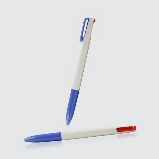 BOLÍGRAFO DUET SOLIDA TINTA ROJA/AZUL DUE-SRA